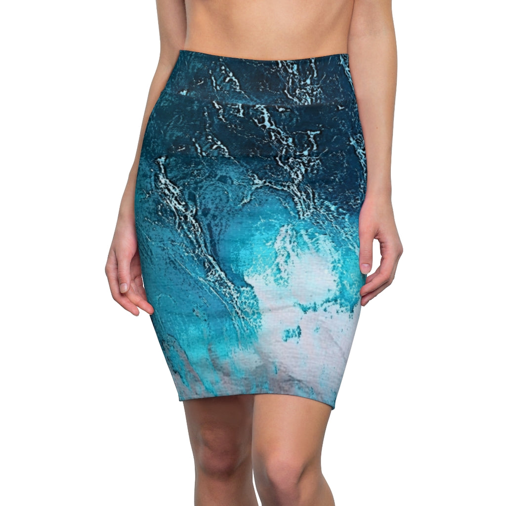 Torrent Tide Women's Pencil Skirt