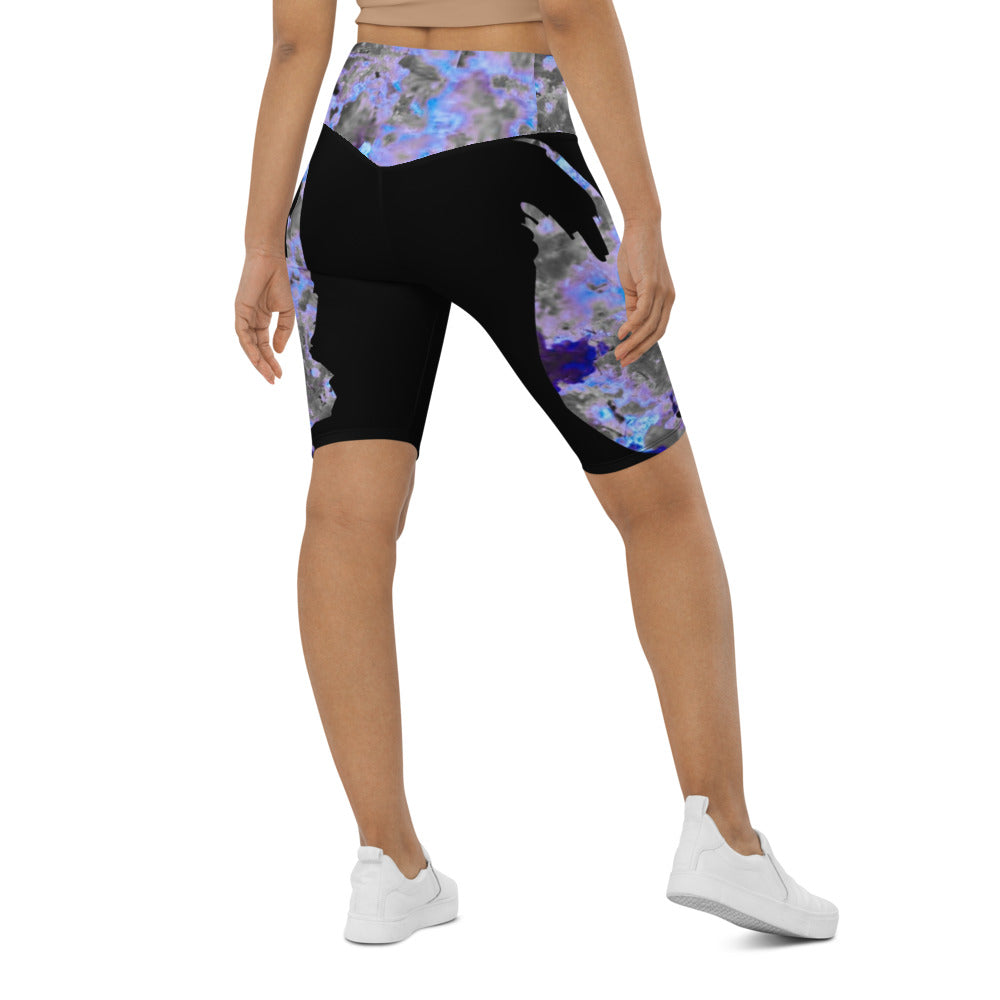 BWA Biker Shorts Bloom Within Abstract ll