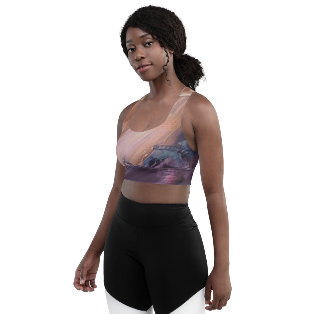 Pflaume Longline sports bra