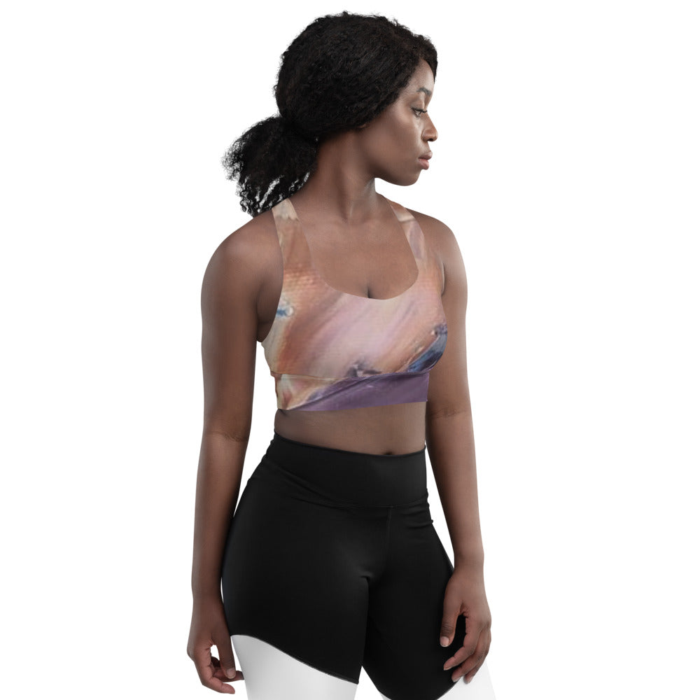 Pflaume Longline sports bra