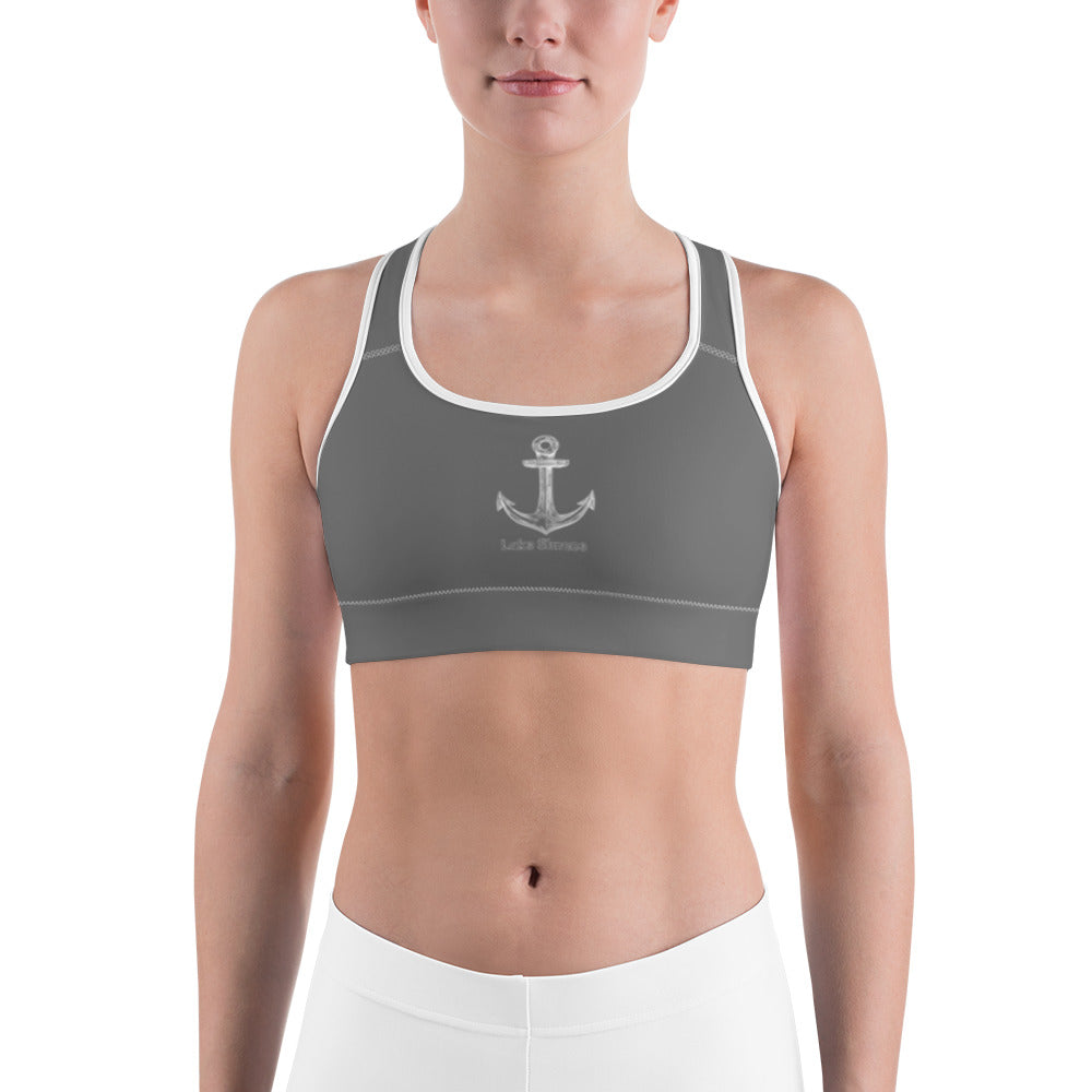 Lake Simcoe Grey Sports bra – Art Leggings