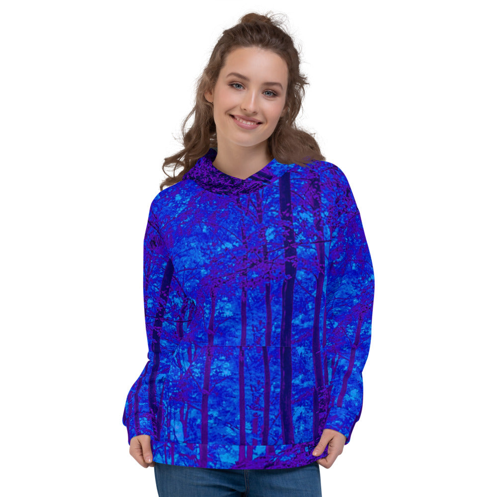 Into the Woods Mystic Blue Unisex Hoodie