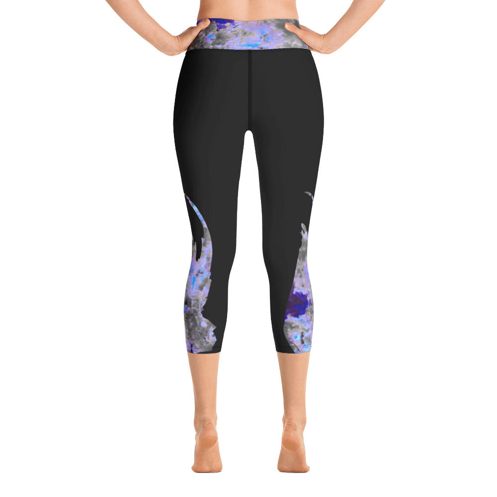 BWA Yoga Capri Leggings Bloom Within Abstract ll