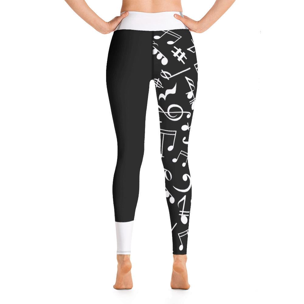 Music Notes Yoga Leggings