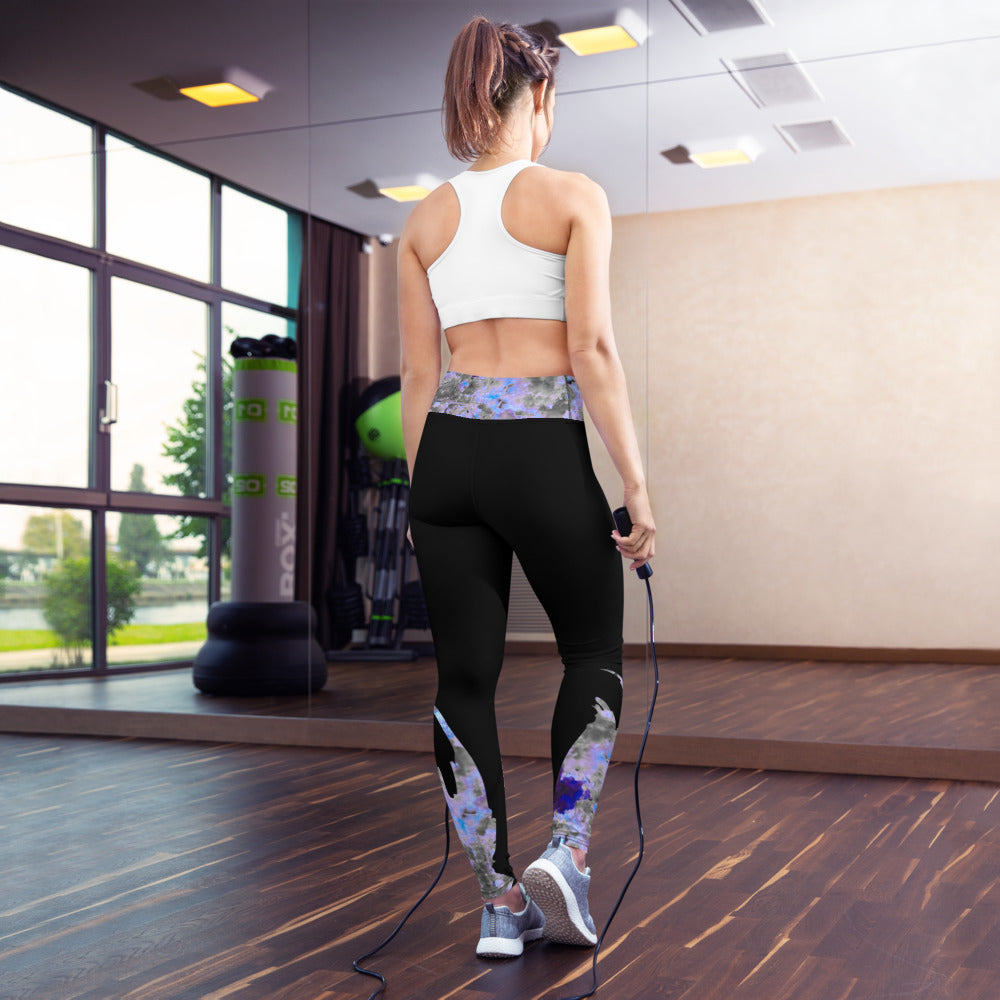 BWA Yoga Leggings Bloom Within Abstract ll