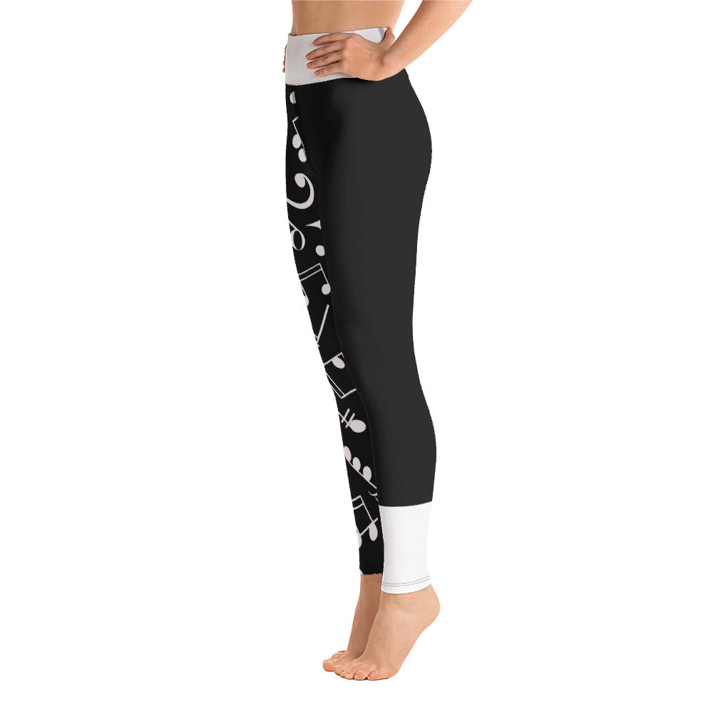 Music Notes Yoga Leggings