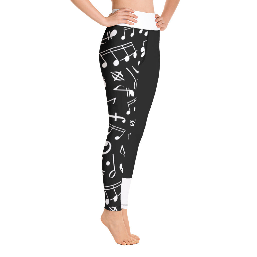 Music Notes Yoga Leggings