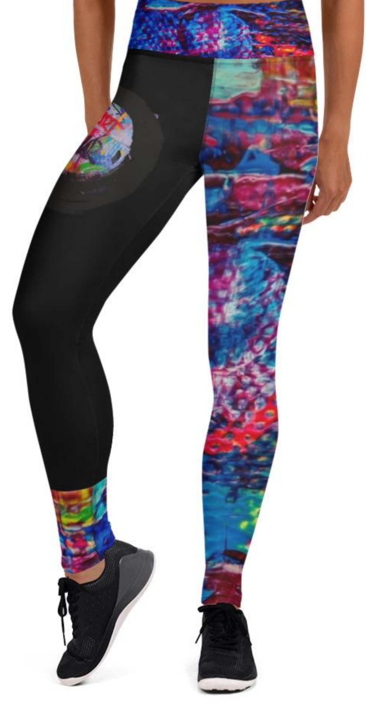 Make Art Not War Yoga Leggings