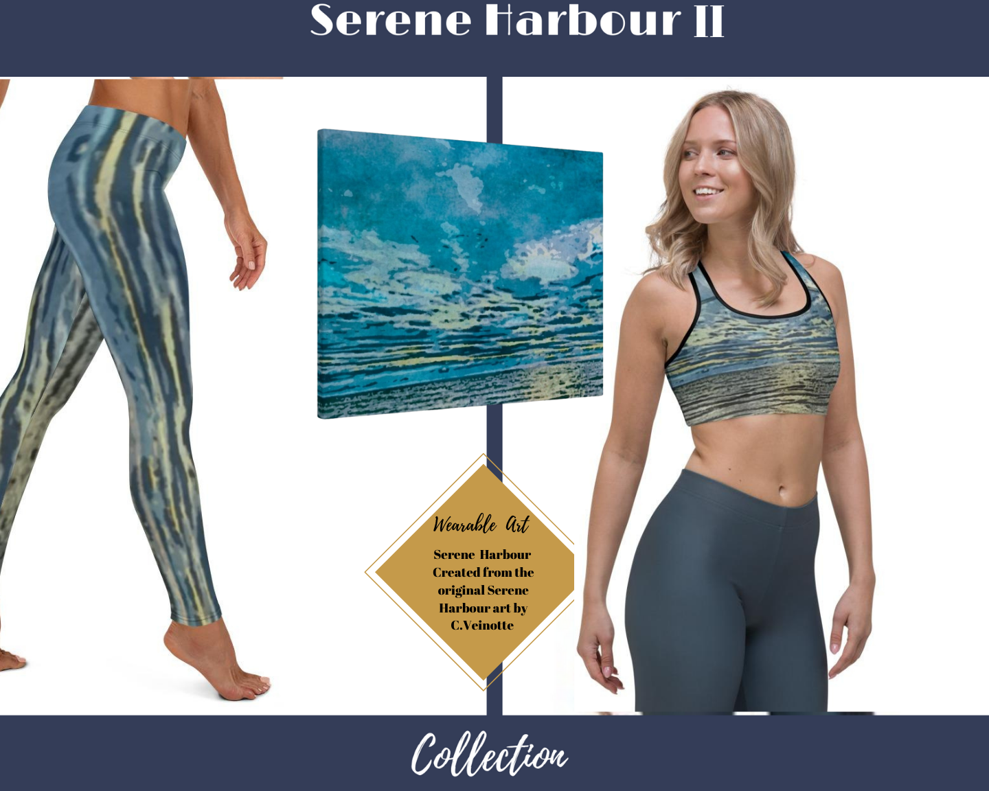 Serene Harbour ll Sports Bra