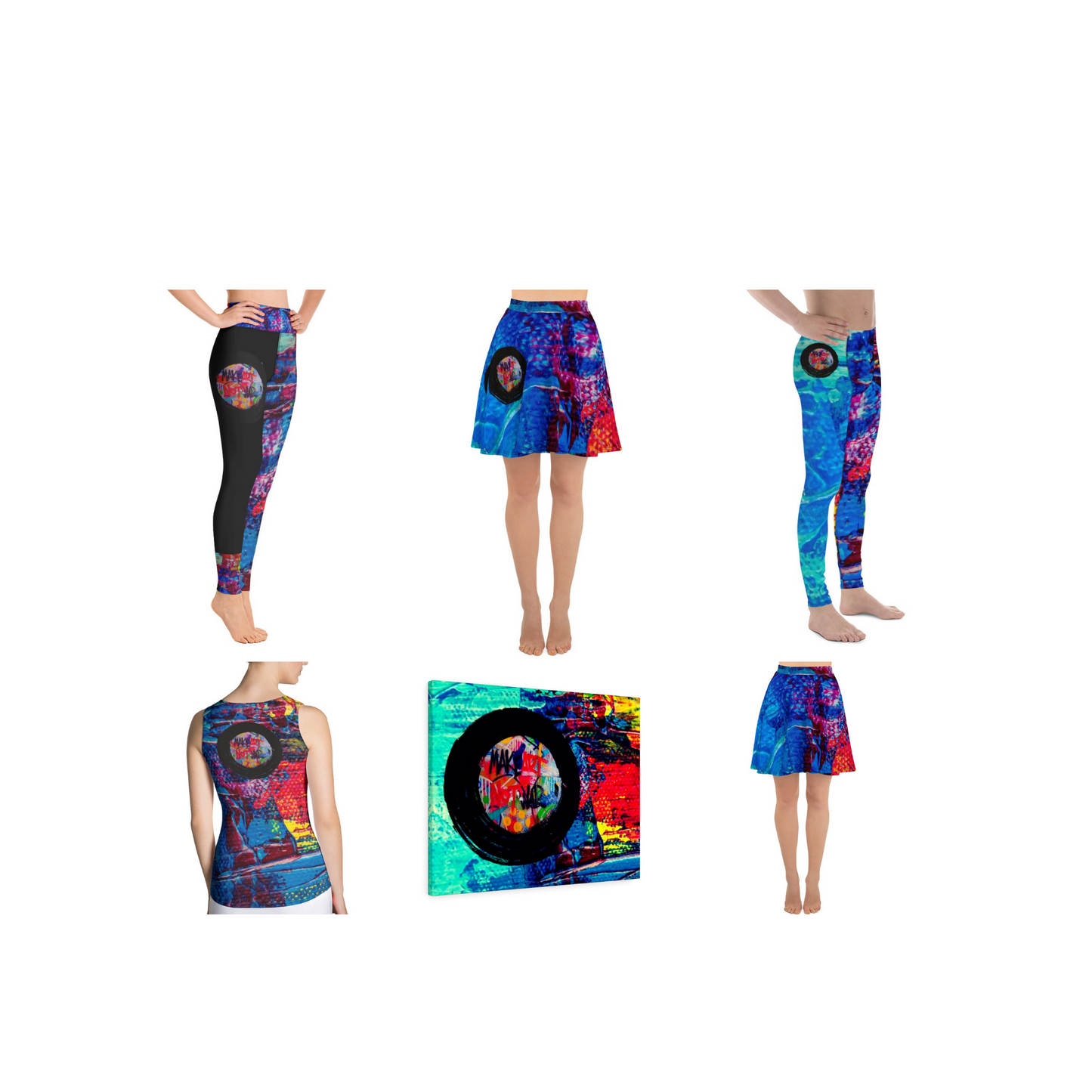 Make Art Not War ll Skirt