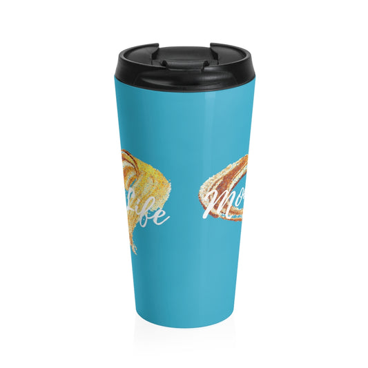 Turquoise Mom Life Stainless Steel Travel Mug