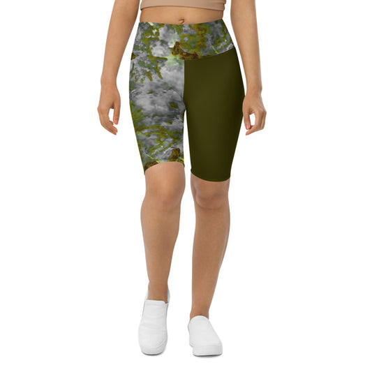 Bloom Within V Biker Shorts