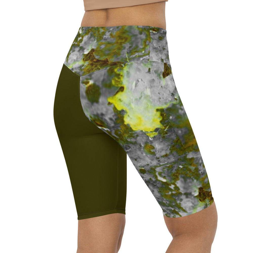 Bloom Within V Biker Shorts