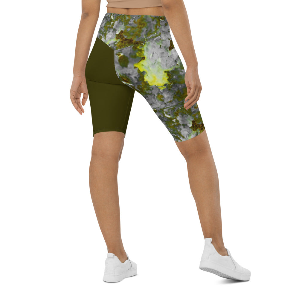 Bloom Within V Biker Shorts