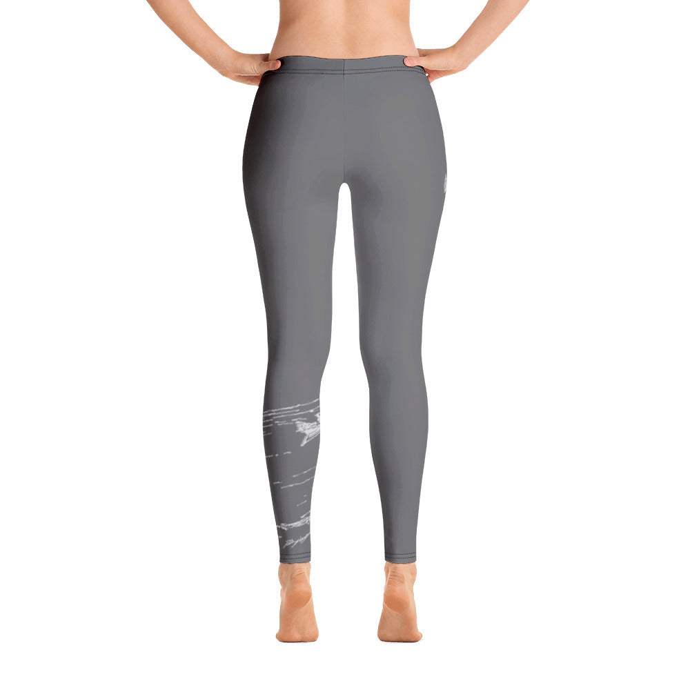 Lake Simcoe Anchor Grey Leggings