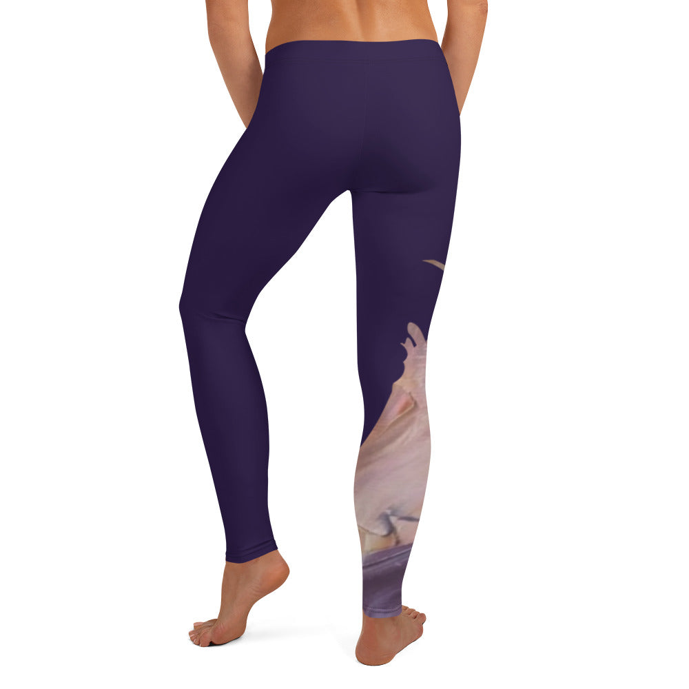 Pflaume Leggings Abstract