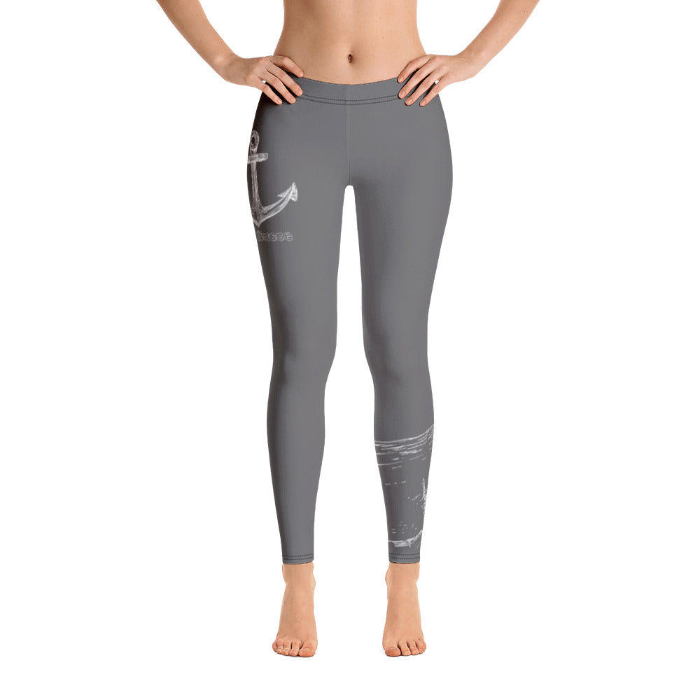 Lake Simcoe Anchor Grey Leggings