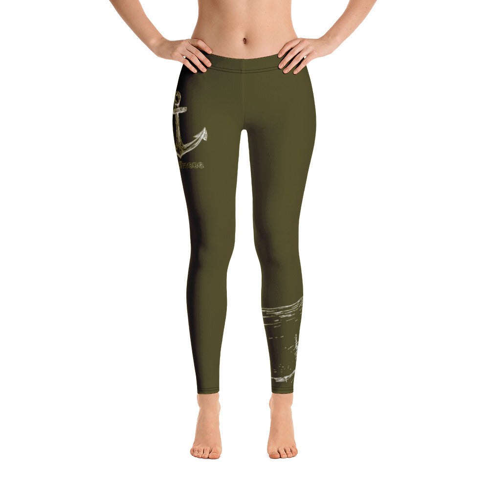 Lake Simcoe Leggings in Army Green