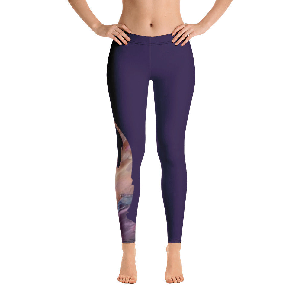 Pflaume Leggings Abstract