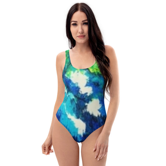 Transcendent Water Lily One-Piece Swimsuit