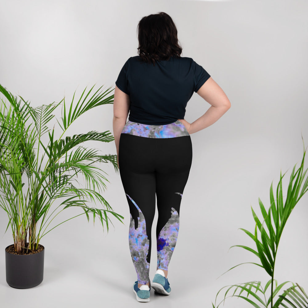 BWA Plus Size Leggings Bloom Within Abstract ll