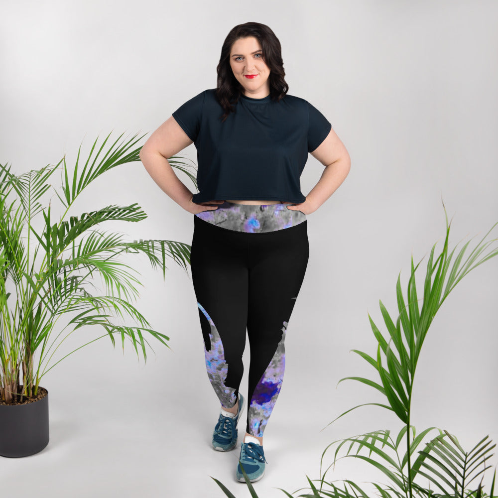 BWA Plus Size Leggings Bloom Within Abstract ll