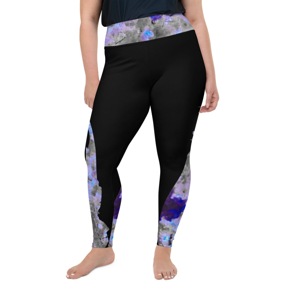 BWA Plus Size Leggings Bloom Within Abstract ll