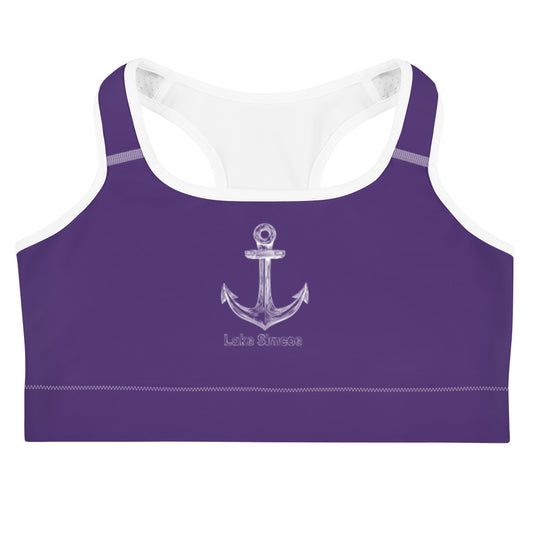 Lake Simcoe Sports bra in Purple
