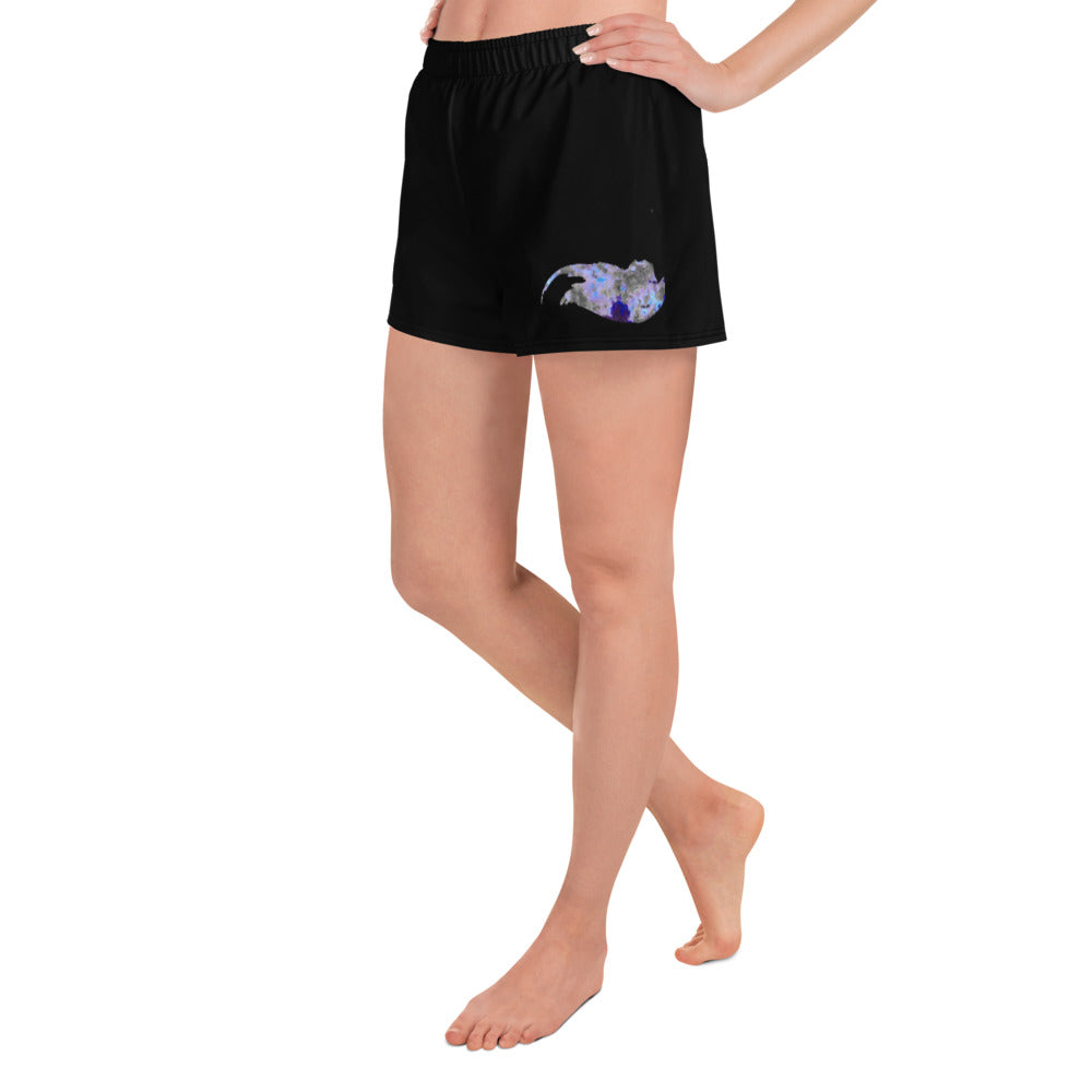 BWA Women's Athletic Short Shorts Bloom Within Abstract ll