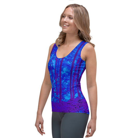 Into the Woods Mystic Blue Tank Top