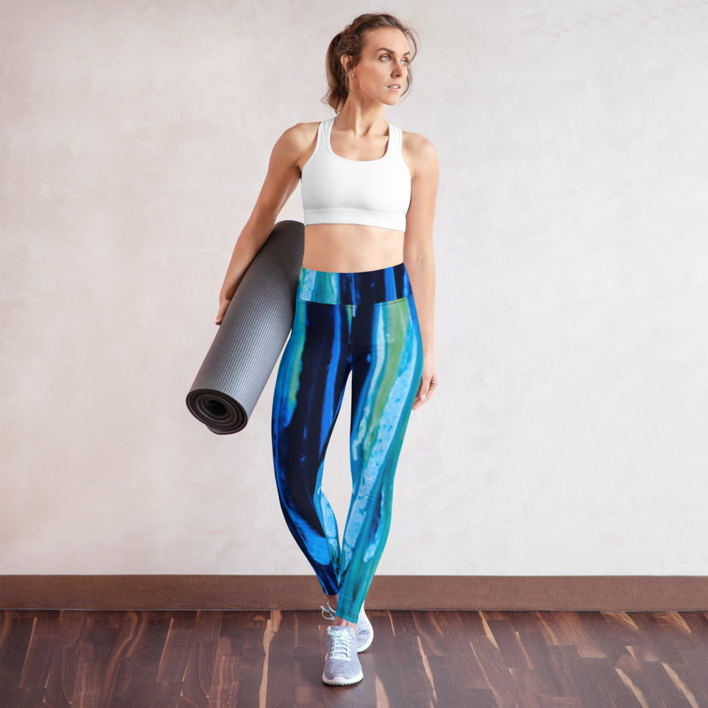 Water Air Earth Yoga Leggings Art Leggings