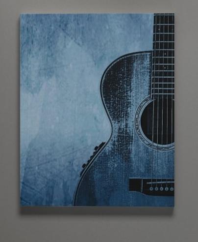 Axe In The Blue Gallery Wrapped Canvas Print 30 x 24 inches